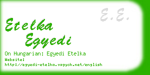 etelka egyedi business card